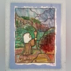 🎨Moses Suburbs Watercolor Painting Art🖼